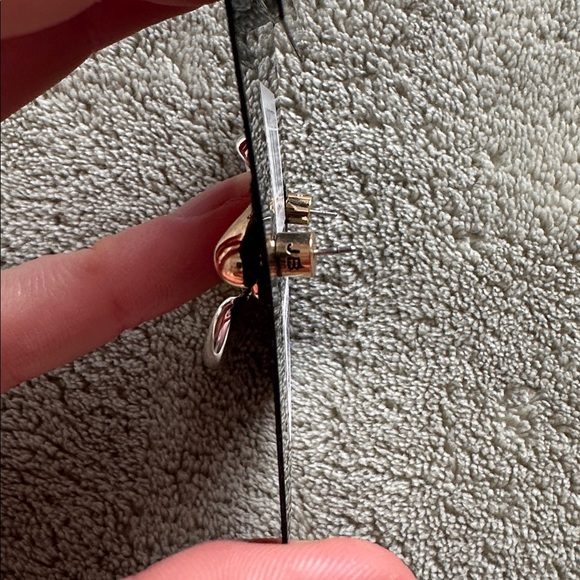 JENNY BIRD Layla Two Toned Sterling Silver Heart Drop Earrings - Picture 5 of 6